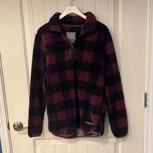 Simply Southern Checkered Fleece Pullover